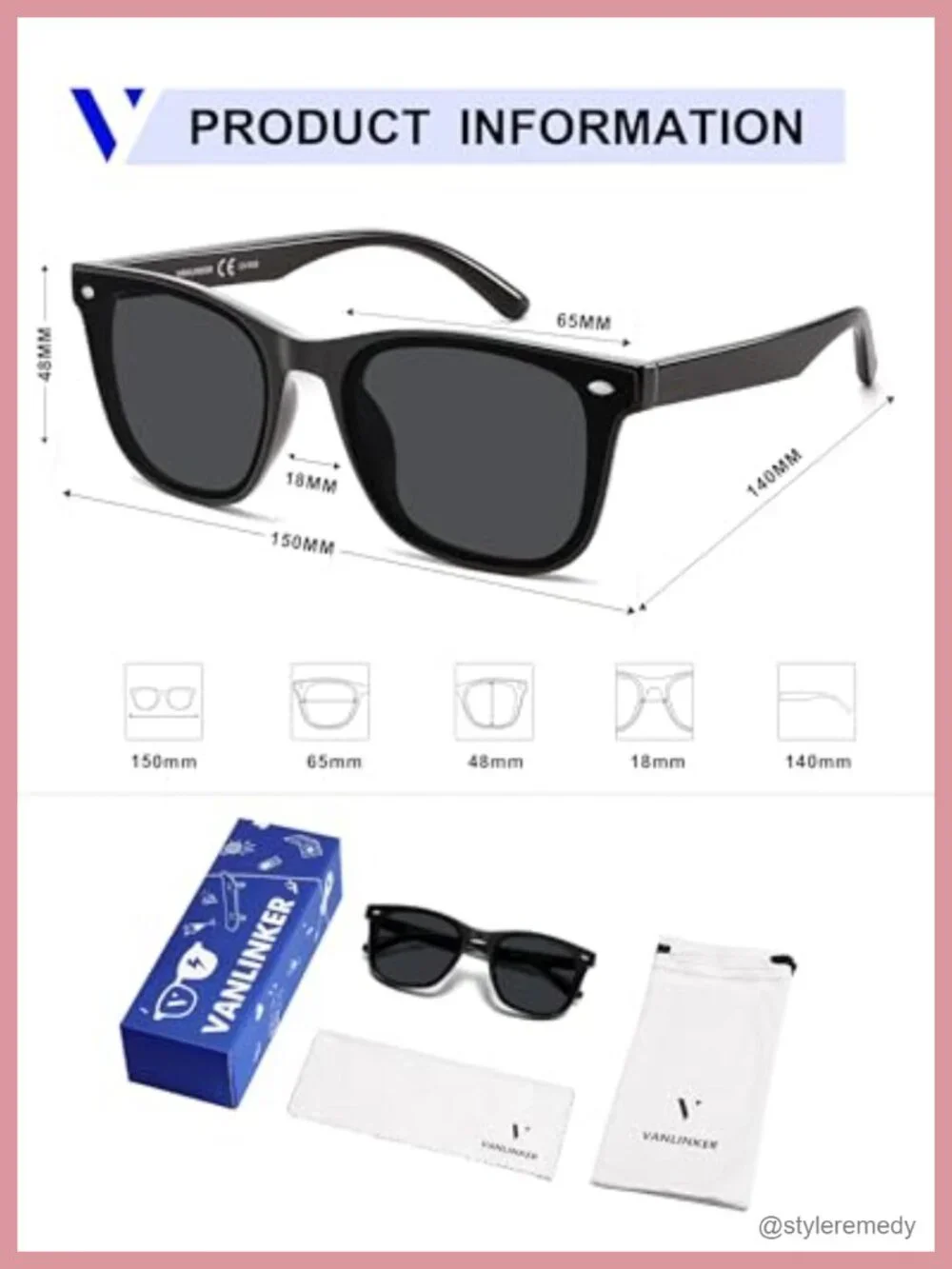 Trendy Oversized Square Sunglasses Women Men UV400 Protection